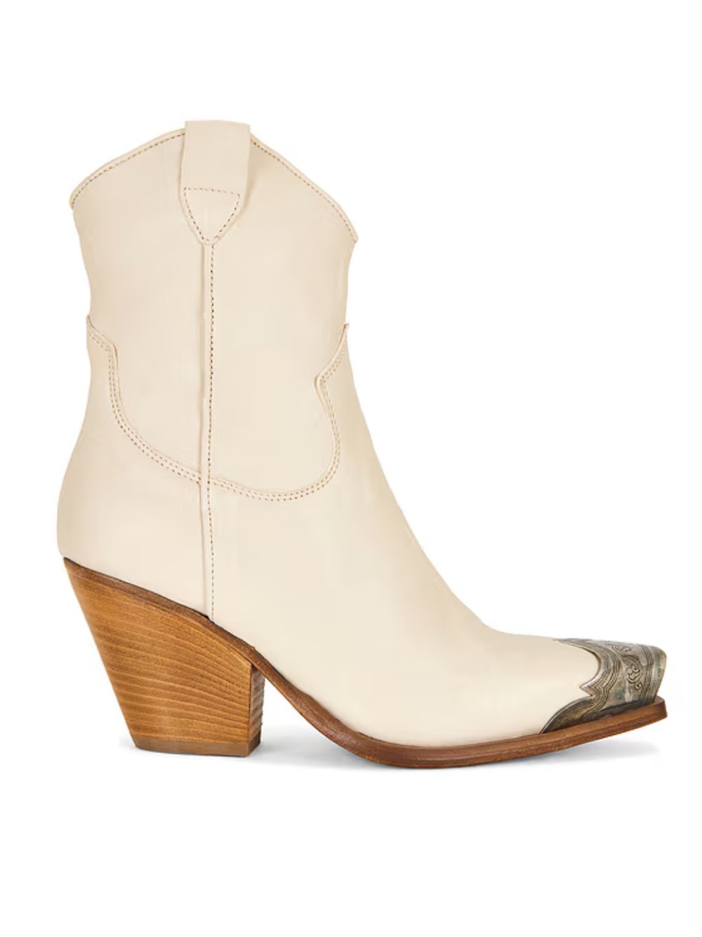 Free People Brayden Western Boots Bone Cream Leather Ankle Revolve 9